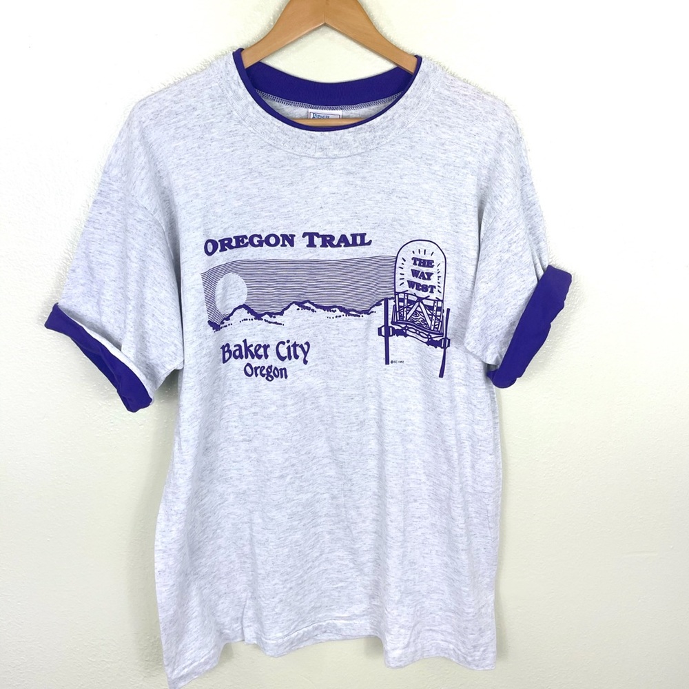 80s Tourist Oregon trail baker city tee